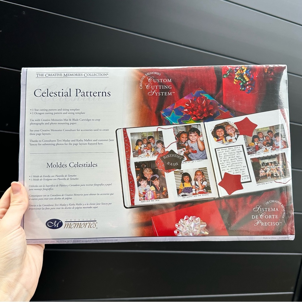 NEW Creative Memories Celestial Patterns For Custom Cutting System Scrapbooking